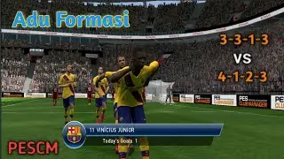 Adu Formasi PES CLUB MANAGER MOBILE ONLINE ( 3-3-1-3 vs 4-1-2-3 ). #maingamedirumahaja #stayhome