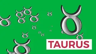 Floating Zodiac Taurus Green Screen Effect | Grounded and Sensual Visuals
