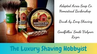 Adopted Acres Homestead Barbershop - Long Shaving Brush - Goodfellas' Smile Valynor Razor