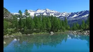 Beautiful Glacier Lakes and Alpine Scenery with Calming and Relaxing Soft Ambient Music