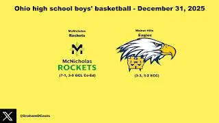 McNicholas Rockets at Walnut Hills Eagles - Ohio high school basketball - radio broadcast