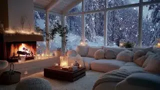 Snowfall Piano Nights: Soft Winter Piano Ambience, Gentle Snow Mood for Sleep & Relaxation