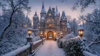 A Snowy Path to the Winter Castle &mdash; Dark Academia Ambience