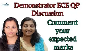 Demonstrator ECE QP Discussion