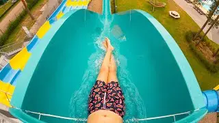 FAST Freefall Water Slide at Camping Samoza