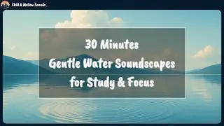 🎧 Soft & Mellow Lo Fi | 30 Minutes Gentle Water Soundscapes for Study & Focus