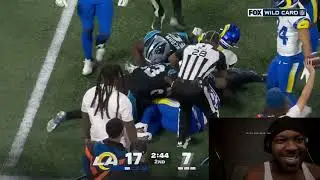 REACTING TO Los Angeles Rams vs. Carolina Panthers Game Highlights | NFL 2025 Season Wild Card