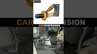 Car Suspension working mechanism with reallife application#mechdesign #engineering #mechanism #mech