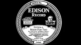 DON VOORHEES' ORCH.: 'Room For Two', rec. 16 May 1927.