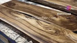 Live edge walnut  desktop for standing desk by Earthy Timber