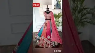 so beautiful halenga blouse with dupattas set #myntrabeauty #fashion #viralvideo ❤