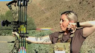 Whitney & Brianna Battle at a 3D Archery Competition!