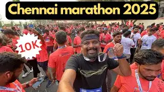 Freshworks Chennai marathon | 25,000 runners | 10K run in a scenic new route | #newyearresolution