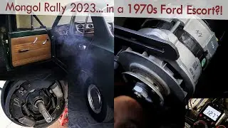 Mongol Rally 2023 + 1970s Ford Escort MK1 - Ep. 2: Brakes Check, and Dynamo-to-Alternator Upgrade