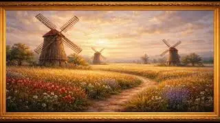 1 Hour | Frame Art  |TV Screen| 4K | still world #wind mill