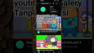 cara menyimpan video youtube ke galery #shorts #screenrecorder