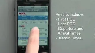 CargoSmart Sailing Schedules App for iPhone (SSM20 Lite) Demo