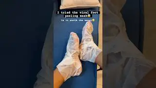 Trying the viral foot peeling mask😱 #viral #viralproducts #ashortaday