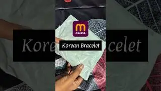 Meesho 🎀 Korean Bracelet ✨️ Meesho Pinteresty Bracelet #meeshofinds #bracelet #unboxing #shorts