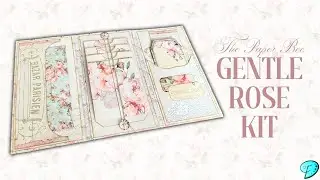 APRIL PROJECT 2025 - Gentle Rose Junk Journal Kit by The Paper Bee Craft Video with Emily Designs