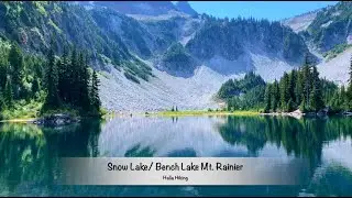 Hiking Snow Lake / Bench Lake Mount Rainier  (Bear sighting)