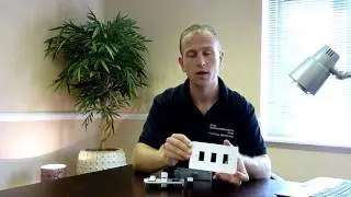 Varilight Powergrid Grid System for dimmer / rocker switches mixture