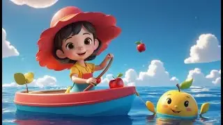 Sail the River Row Row Fun | Catchy River Adventure Song for Toddlers | Fun Nursery Rhyme for Kids