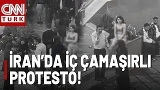 İran'da İ&ccedil; &Ccedil;amaşırlı Eylem! O Protestonun Aslı Ne?