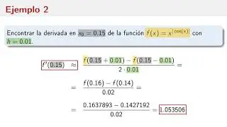 Derivación numérica