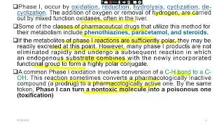Phase 1(non synthetic) metabolism of drugs, its types: hydrolysis,oxidation, reduction and examples