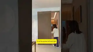 A Sliding Door With No Track at All?#shorts #slide #sliding #slidingdoor #doors #slidingdoors