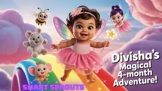 Divisha&rsquo;s Magical 4-Month Adventure | Cute baby Fairy Ride | Pixar-Style Animation|Fairy story