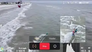 Dji Mavic AiR 2 Active track on Extreme Wind in Low Light Performance!💡🤔