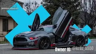 Slide Show @Kr8z_s550 Ford Mustang from California featuring Vertical Lambo Doors Conversion Kit