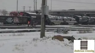 SUPER RARE: CSX SD60 pulls out of CP's Alyth yard Calgary Ab