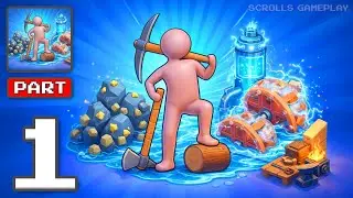 Craft Power: Water Mill Idle - Gameplay Walkthrough Part 1 - Mills Spin Power Grows (iOS, Android)