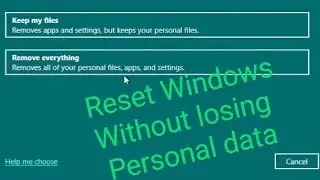 How to Reset Windows 10 without Losing Data |  Factory Reset How to Format computer and laptop हिंदी