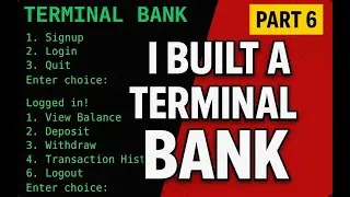 I Built a Terminal-Based Bank in Python 💻 | Beginner Python Project (Part 6)
