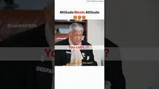 Attitude meets Attitude 🥵☠️ || Miss Aurora AIR 156 ❤️&zwj;🩹 || Ego meets ego🥶 || IAS interview 😻 #shorts