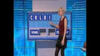 Rachel Riley in a thigh skimming dress!