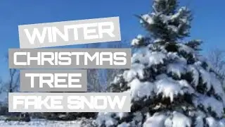 Winter Christmas Tree?? | How to make fake snow with soap and salt | Simply Adon