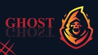 Ghost logo design tutorial step by step full process.