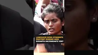 Language row: Students' associations protest with black flags as MoS Sukanta Majumdar visits Chennai