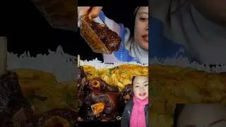 Eating mutton curry with rice 👍🏻😋#eatingmuttoncurry #muttoncurrymukbang @rojevlogs