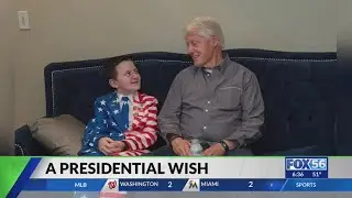 Presidential whiz kid gets unique wish granted by Make-A-Wish