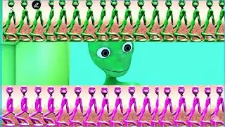 Alien Dance 🛸 Green vs Pink Alien Funny Dance | Viral Shorts