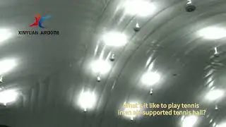 What's it like to play tennis in an air-supported tennis hall?