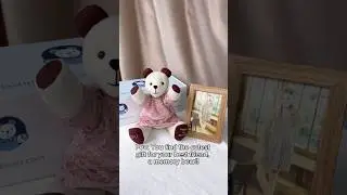 Memory bear made from mom&rsquo;s dress &mdash; tiny, sweet, unforgettable. #memorybear #handmadecraft #handmade