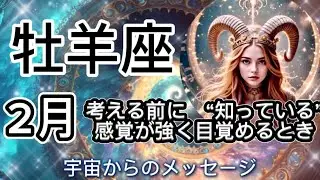 [牡羊座2月]♈️考える前にもう知っている感覚が強く目覚めるとき[宇宙からのメッセージ]