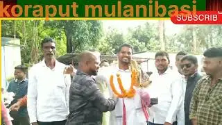 #koraput:Leaders and workers greeted the new president of koraput district Congress committee..